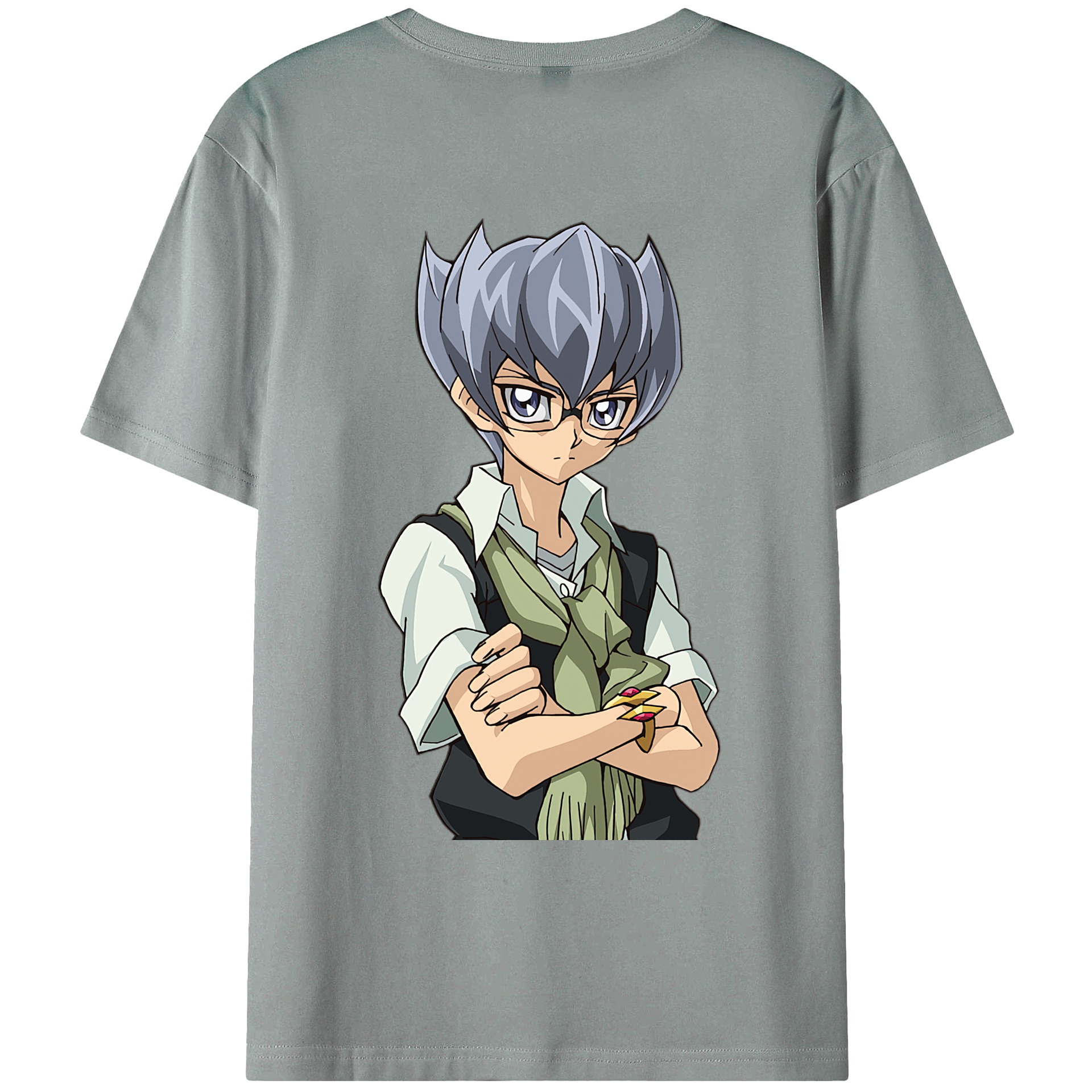 （画像用） 遊☆戯☆王 Yu-Gi-Oh! 綿100％ メンズ半袖Tシャツ（バックプリント） 通気性